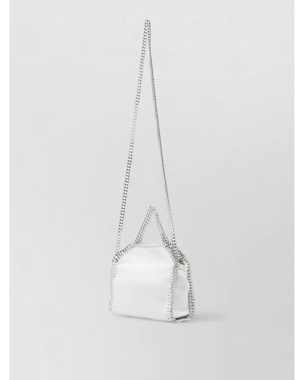Stella McCartney White Falabella Tiny Shoulder Bag