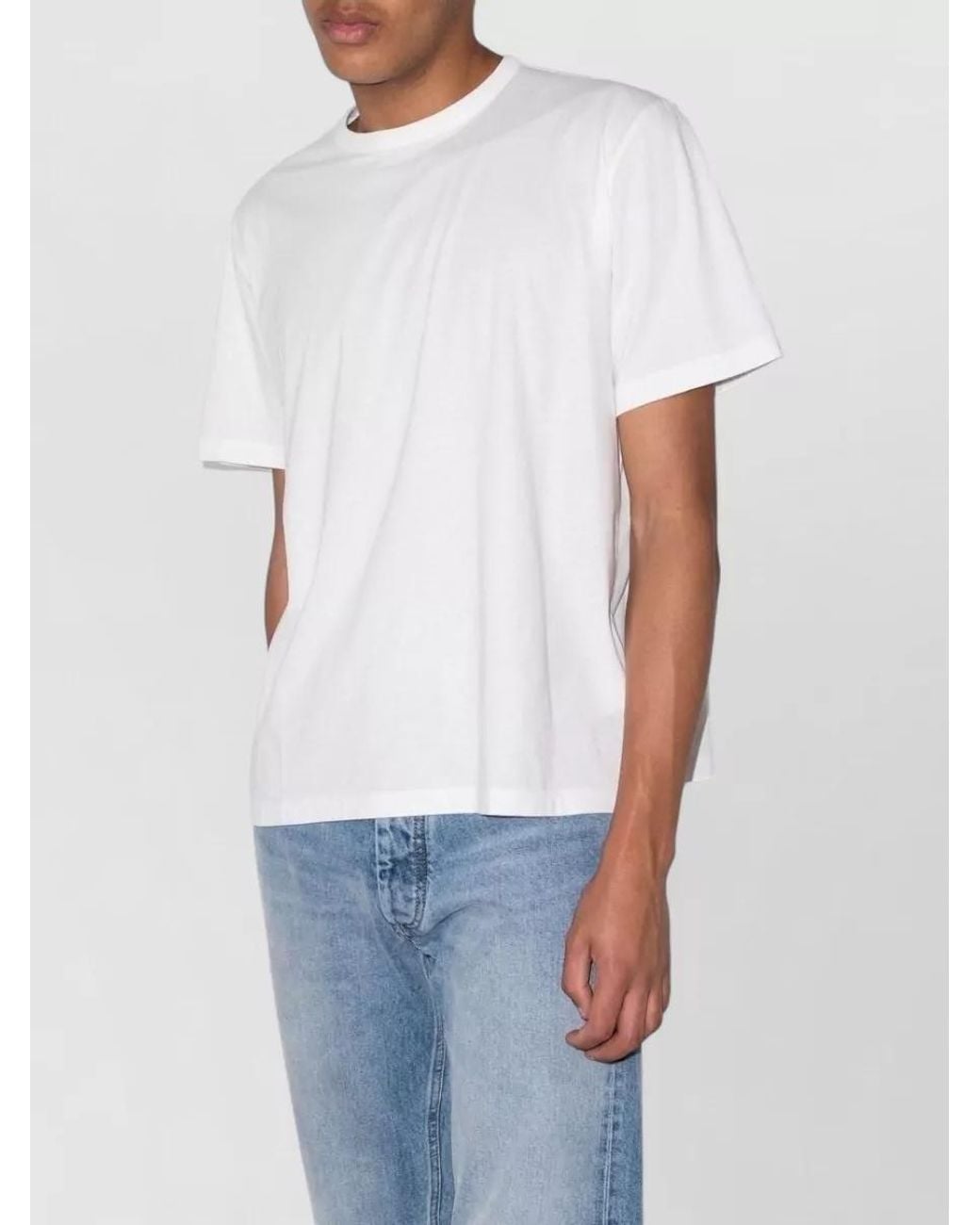 Our Legacy White Cotton Relaxed-Fit Short-Sleeve T-Shirt for men