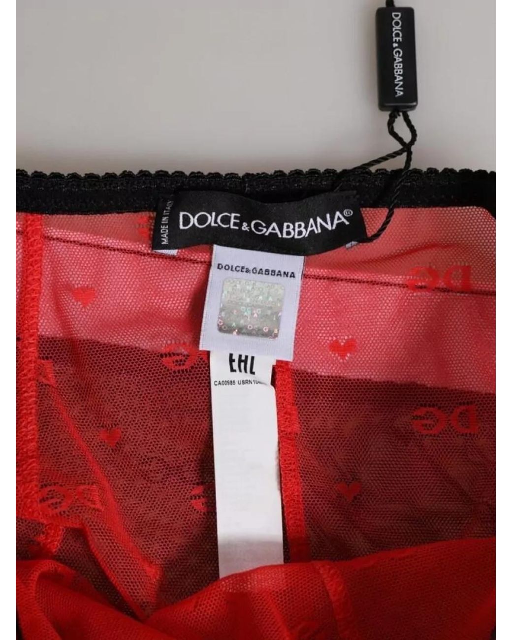 Dolce & Gabbana Red High-Rise Briefs