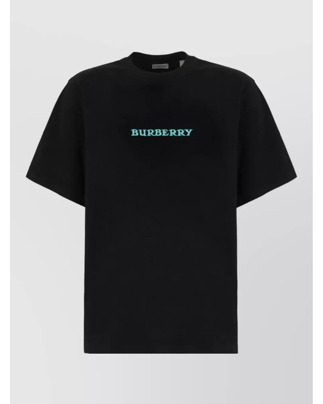 Burberry Black Cotton Short-Sleeve T-Shirt for men