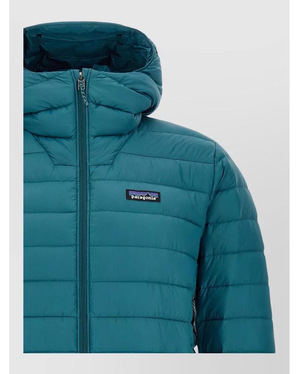 Patagonia Blue Down Hooded Puffer Jacket for men
