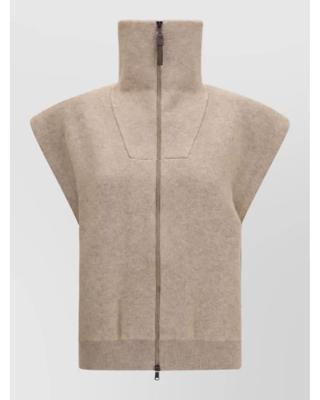 Brunello Cucinelli Natural Cashmere Fitted Jacket