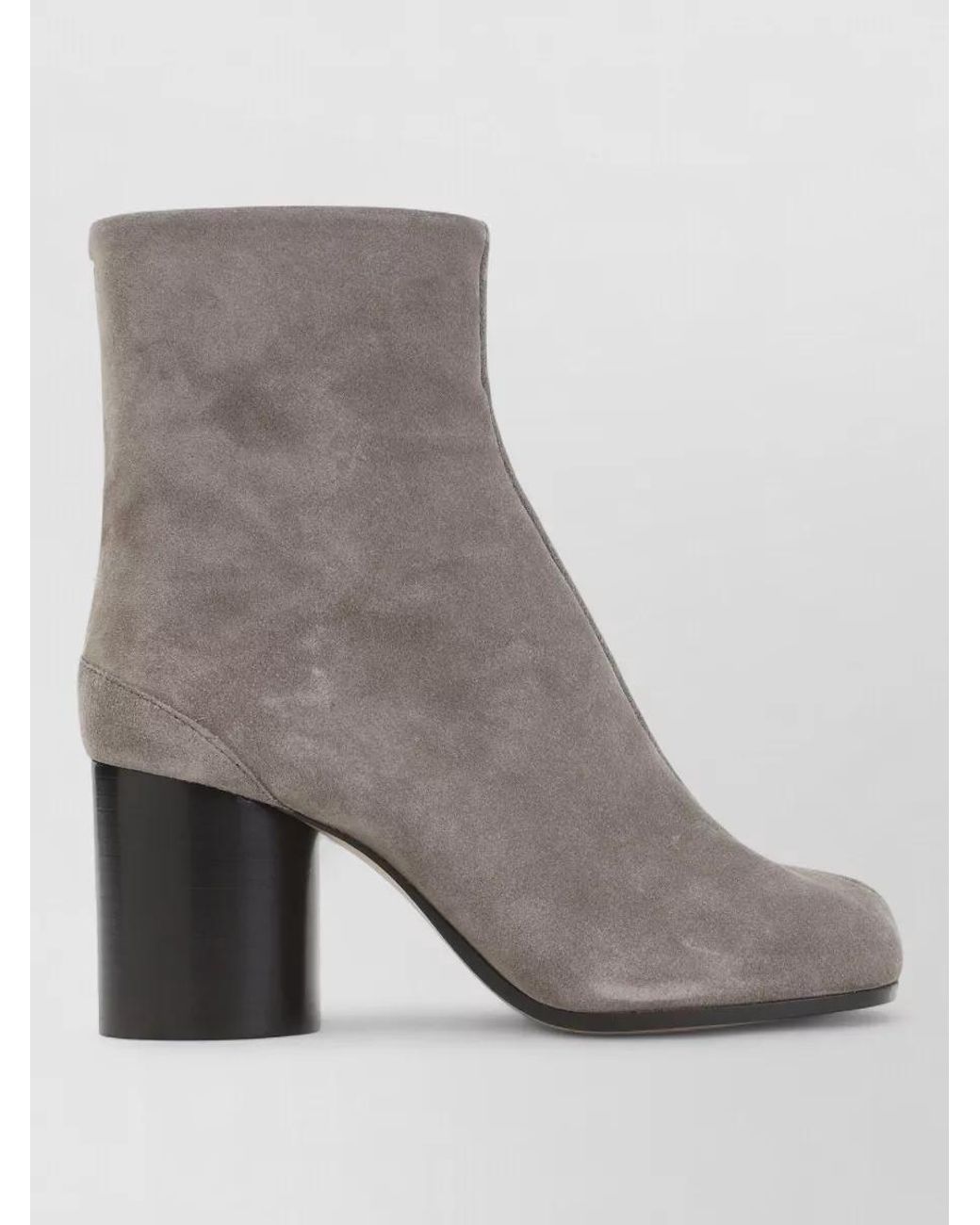 Maison Margiela Gray Suede Tabi Ankle Boots