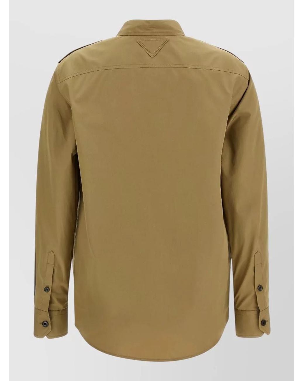 Prada Green Cotton Shirt Jacket