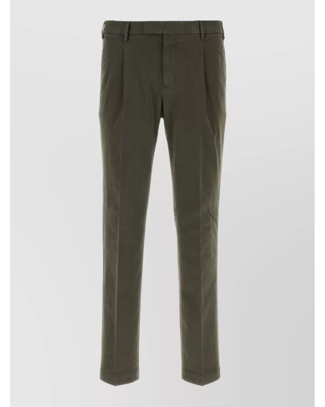 PT Torino Green Straight-Leg Trousers for men