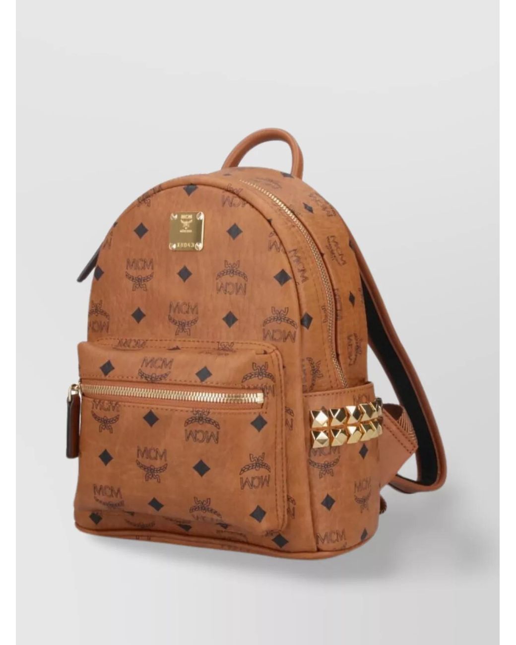 MCM Brown Printed Mini Backpack for men