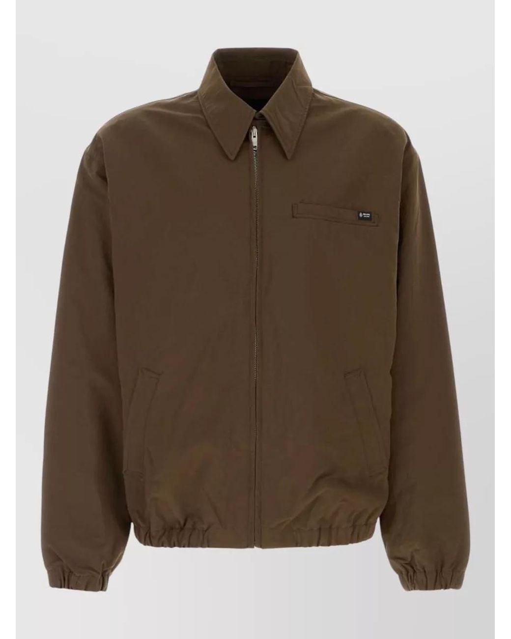 Prada Brown Single-Breasted Coat for men