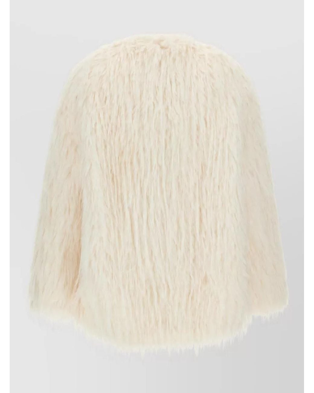 Loulou de Saison Natural Faux Fur Long-Haired Relaxed-Fit Coat