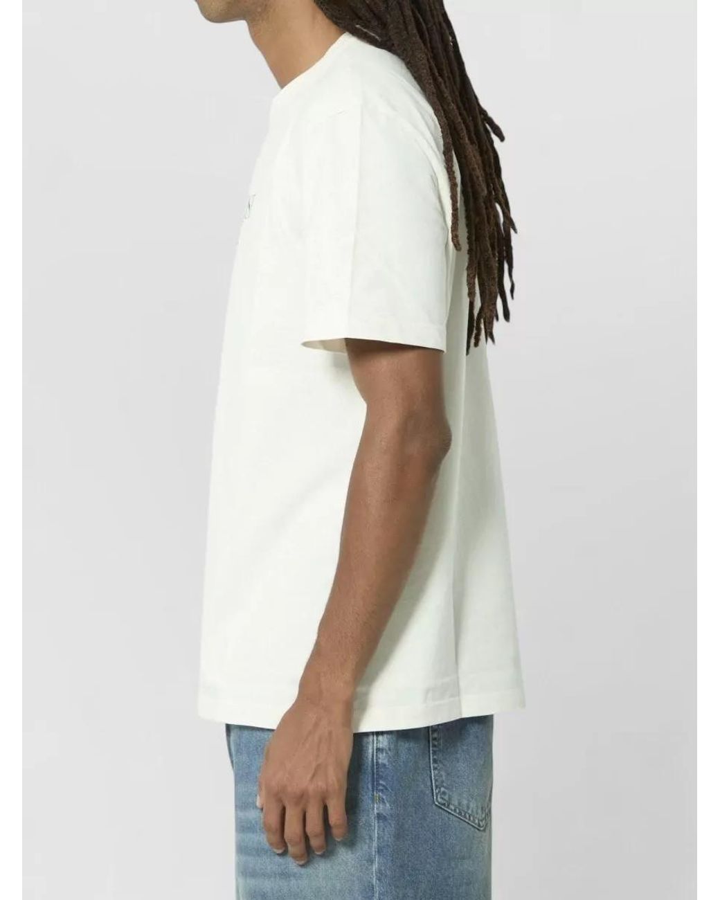 Golden Goose Deluxe Brand White Cotton Logo-Print Short-Sleeve T-Shirt for men