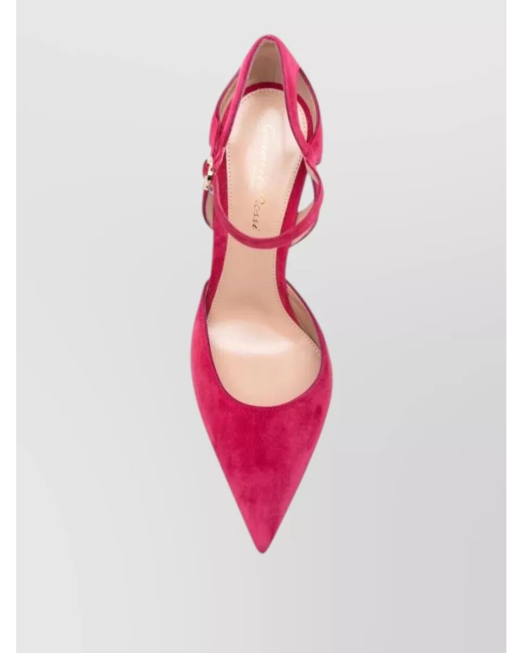 Gianvito Rossi Pink Suede Leather Pumps