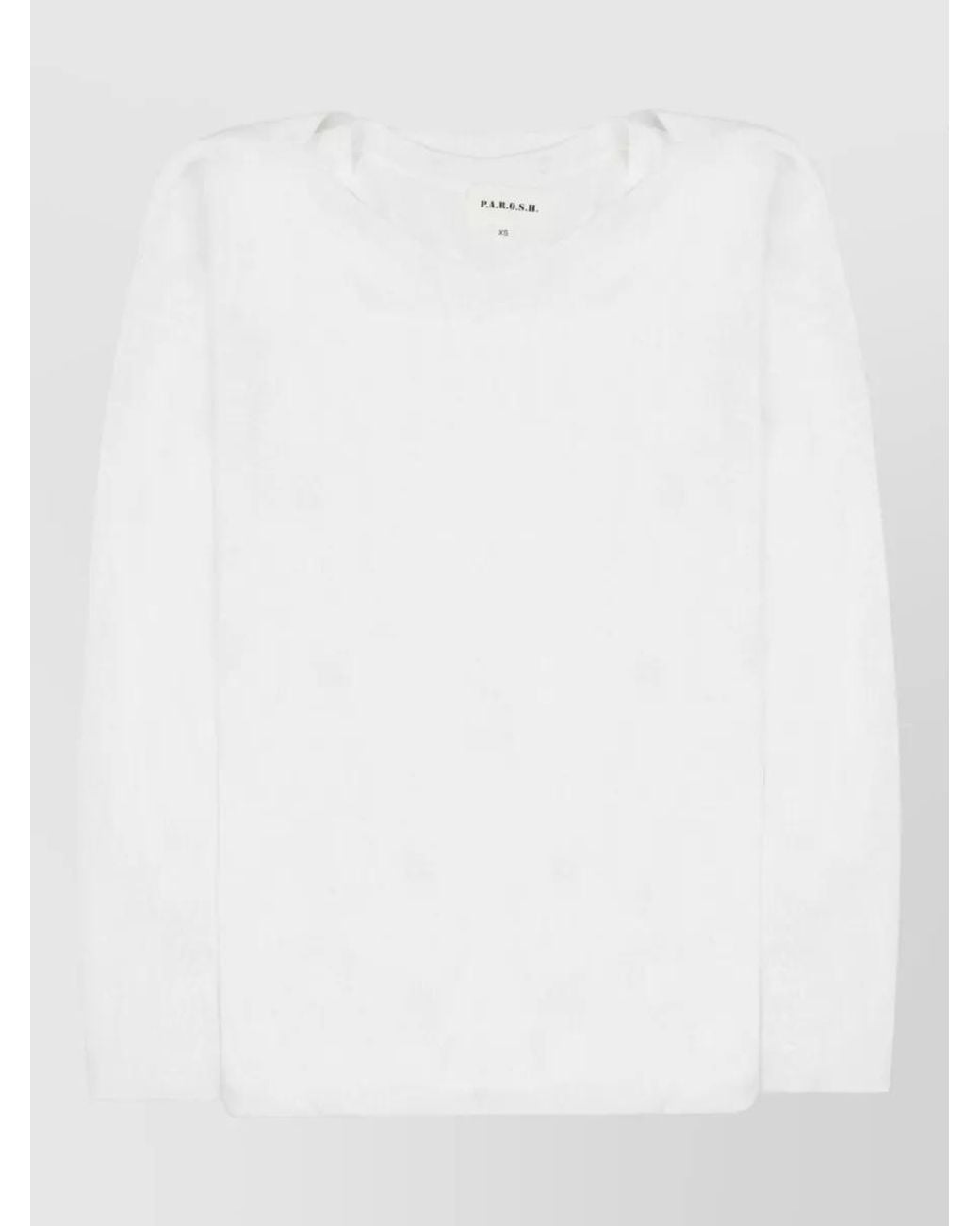 P.A.R.O.S.H. White Linen-Blend Jumper