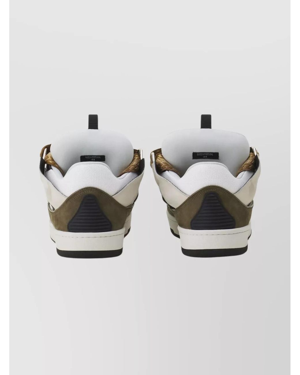 Lanvin Metallic Leather Low-Top Sneakers