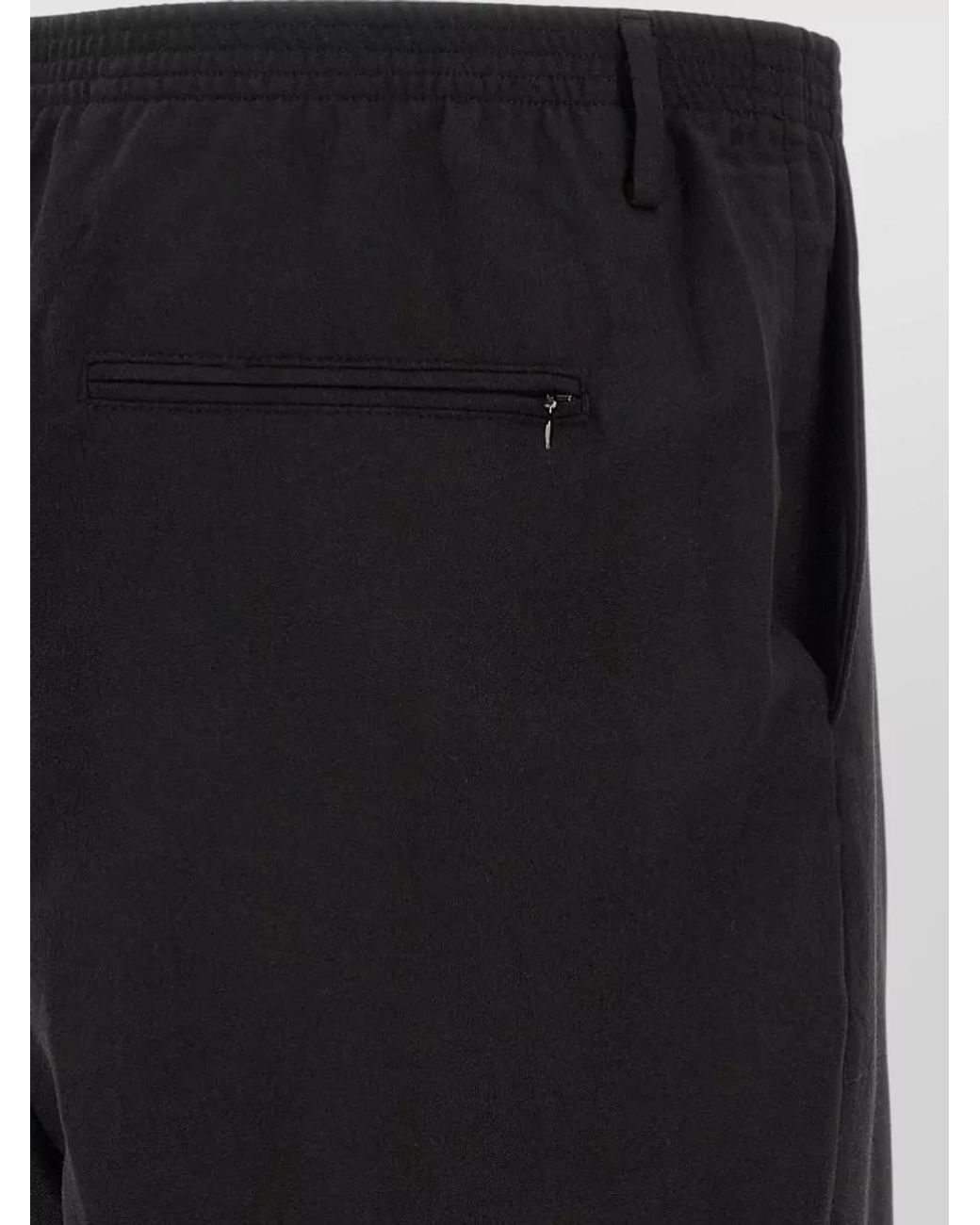 Cellar Door Black Virgin Wool Straight-Leg Trousers for men