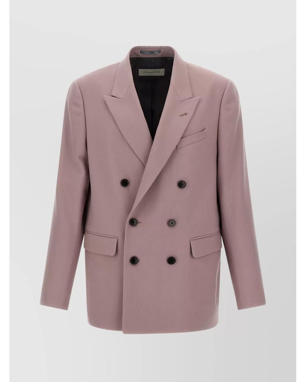 Dries Van Noten Pink Wool Blazer for men
