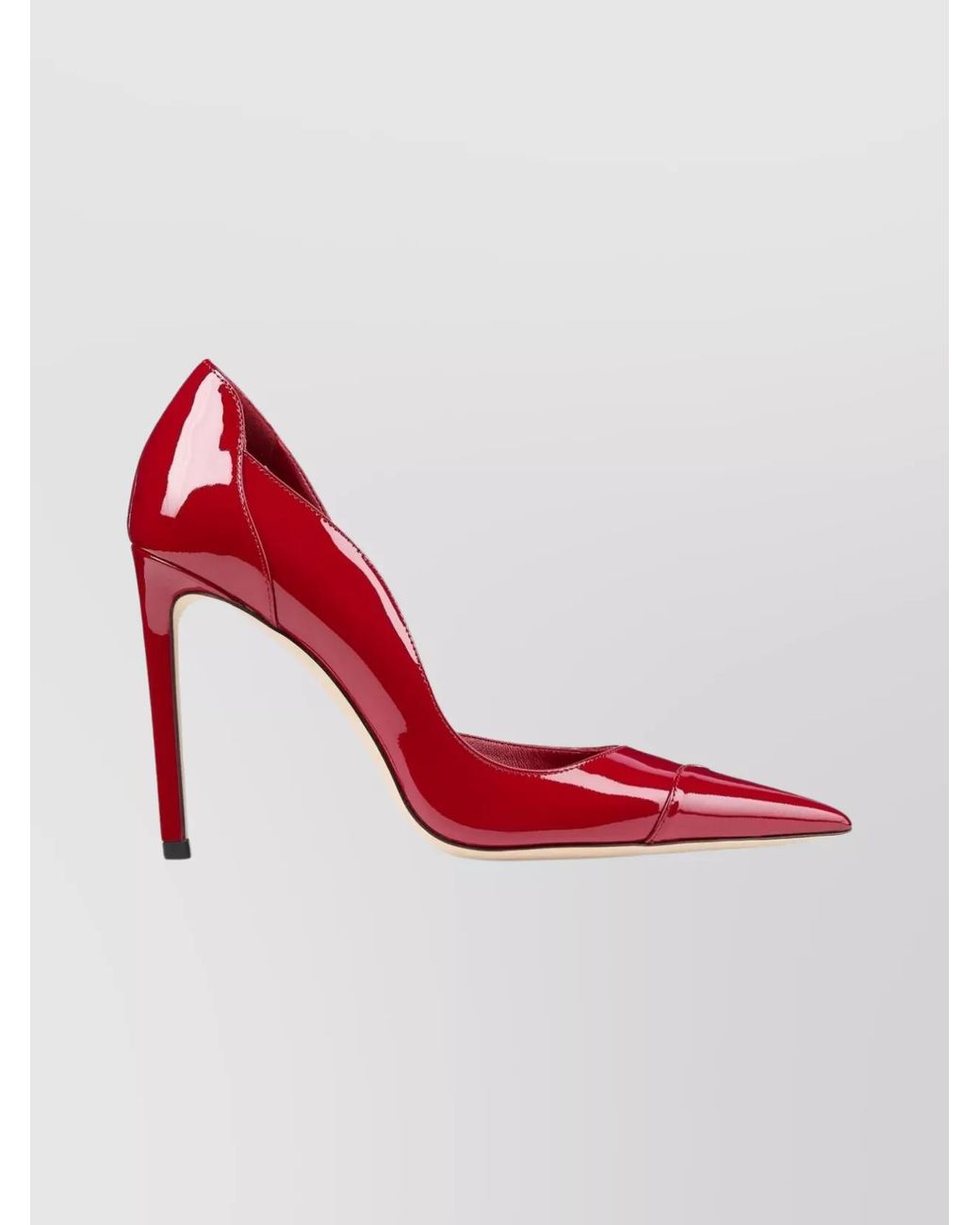 Jimmy Choo Red Patent Leather Pointed-Toe Pumps