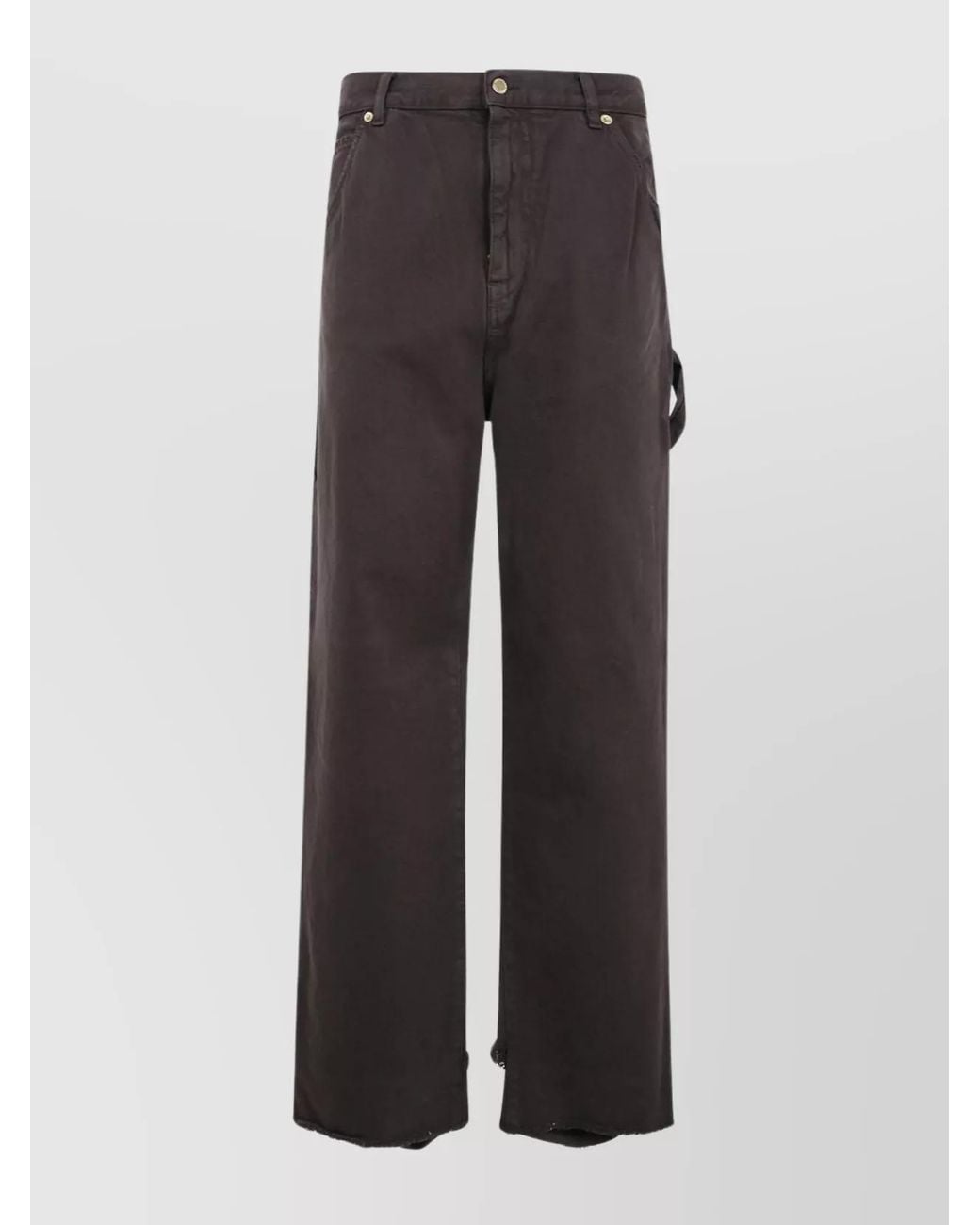 DARKPARK Gray Denim Loose-Fit Wide-Leg Trousers