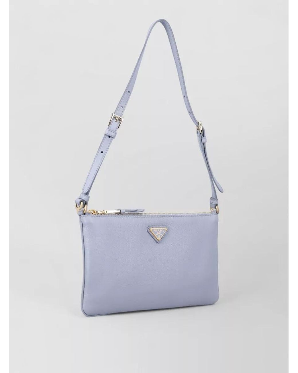 Prada White Cleo Calf Leather Shoulder Bag