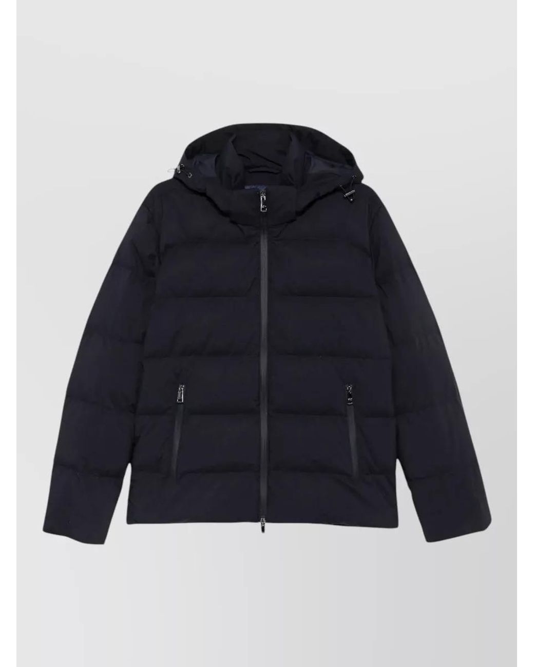 Paul & Shark Blue Down Hooded Puffer Jacket for men