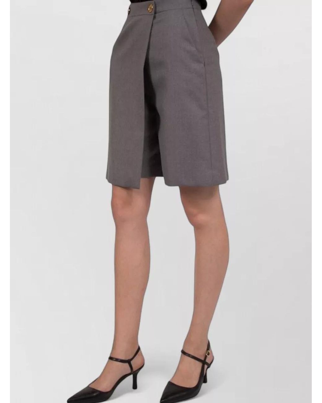 Moschino Gray Virgin Wool Tailored Trousers