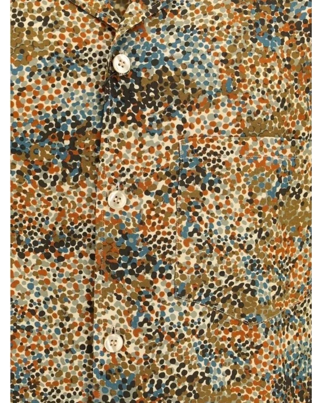 Saint Laurent Multicolor Pattern Viscose Shirt for men