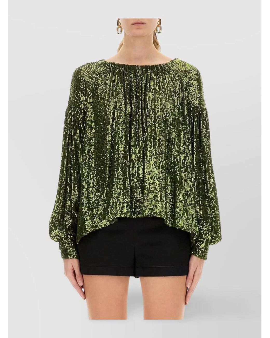 Rabanne Green Sequin Blouse