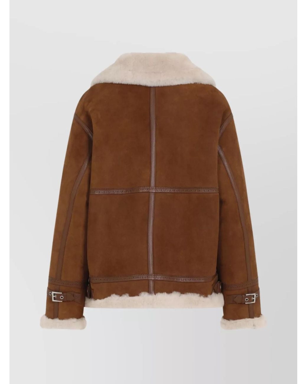 Ermanno Scervino Brown Shearling Down Jacket