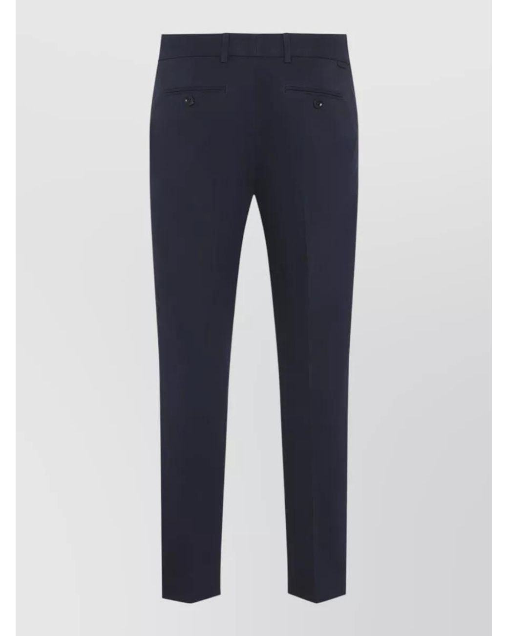 Tom Ford Blue Cotton Slim Straight-Leg Chino Trousers for men