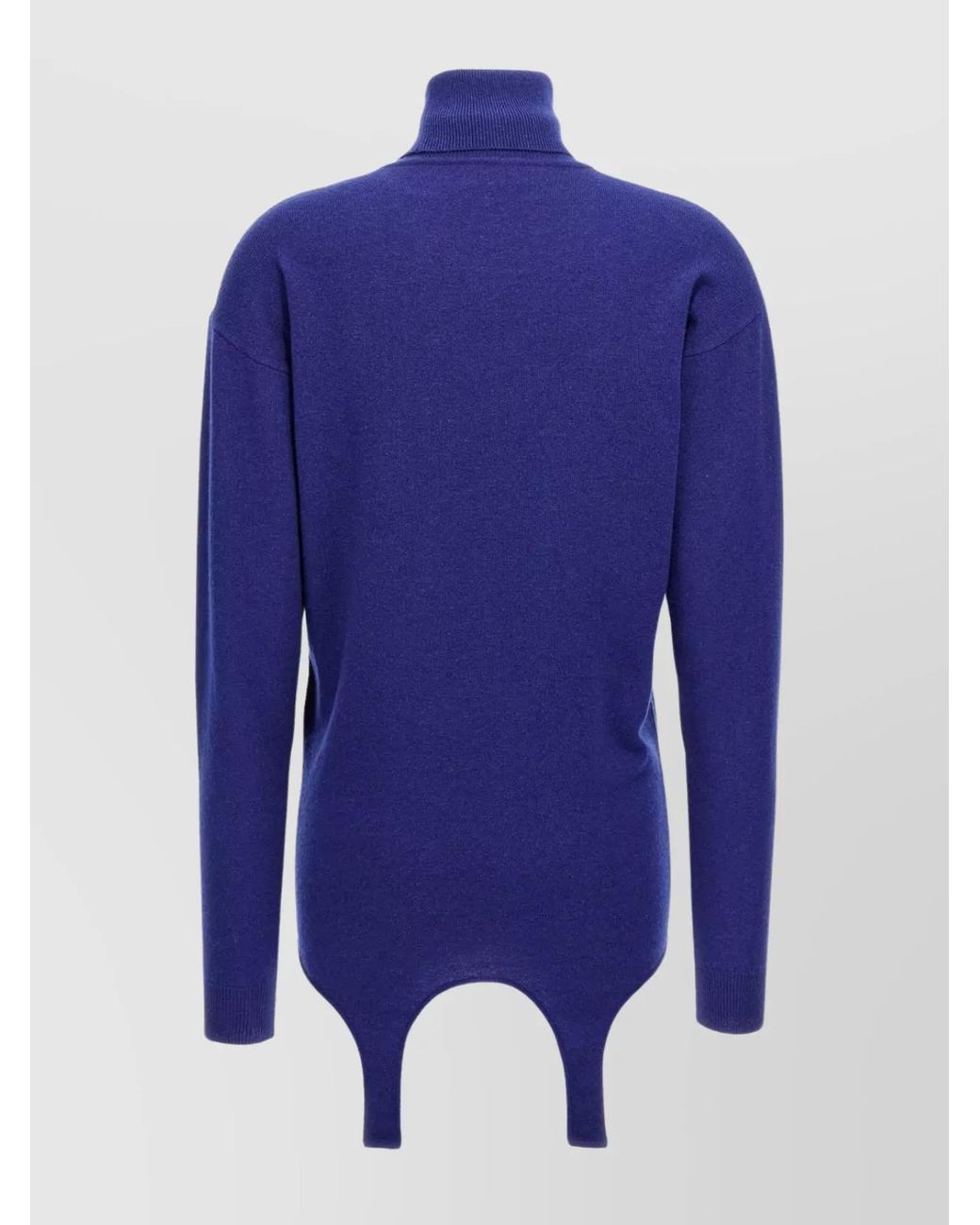 Saint Laurent Blue Cashmere Knitwear