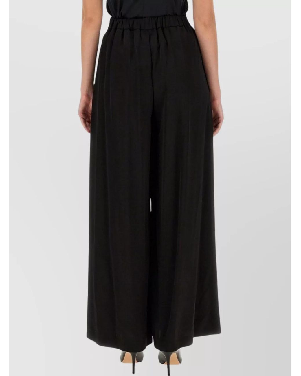 Fabiana Filippi Black Wide-Leg Trousers