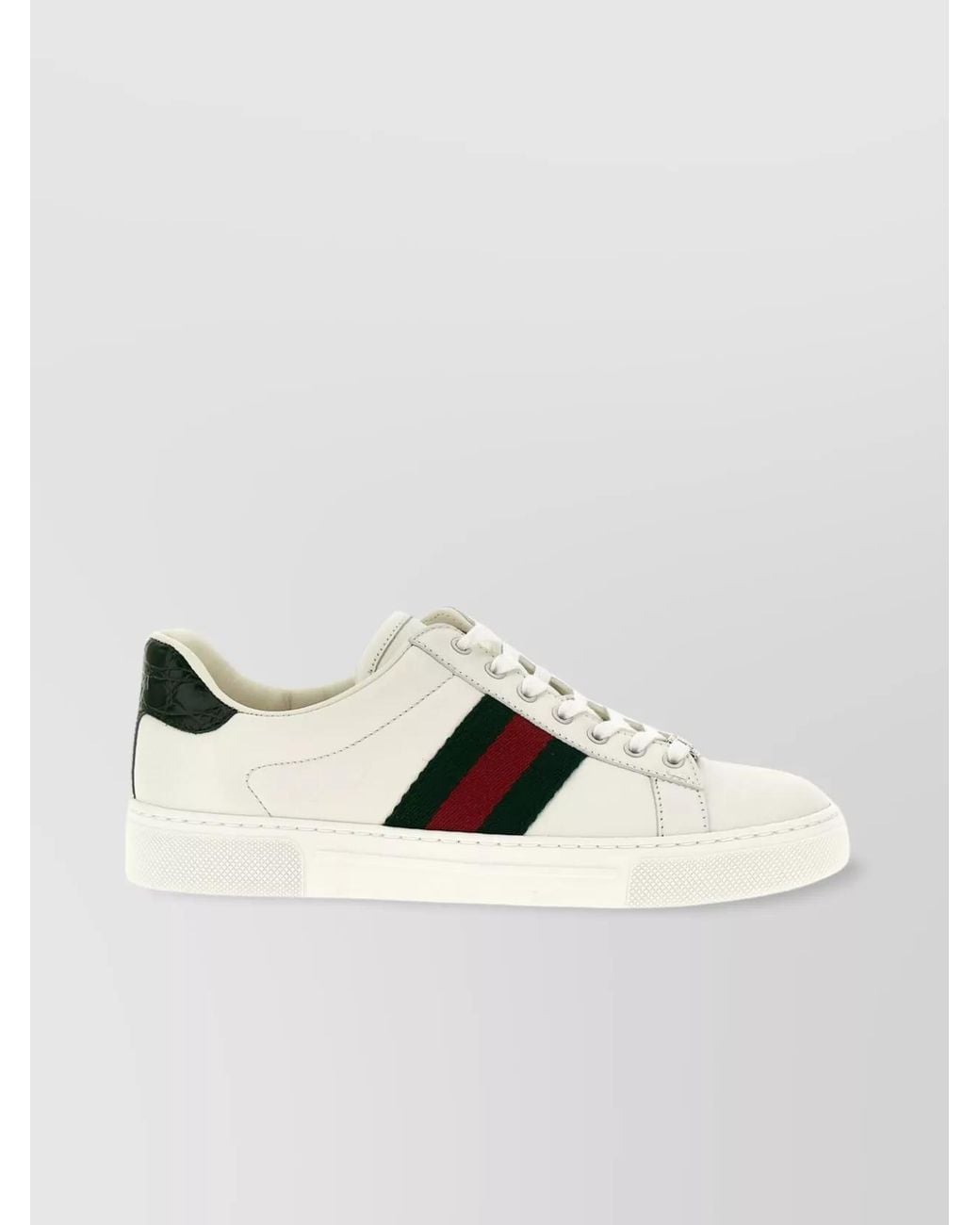 Gucci Natural Leather Low-Top Sneakers