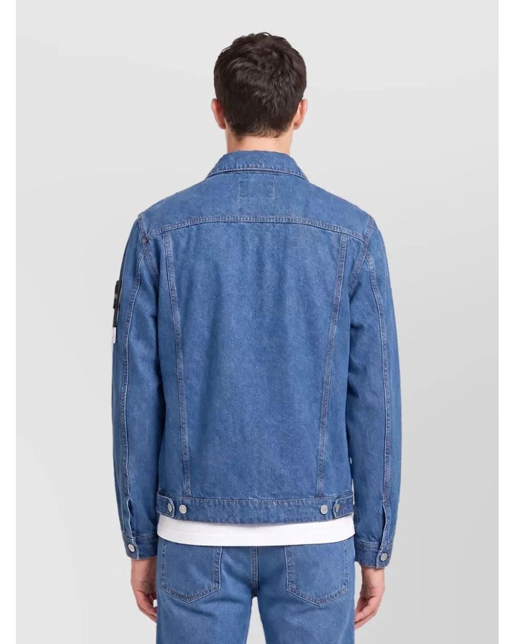 Stone Island Blue Denim Regular-Fit Jacket for men