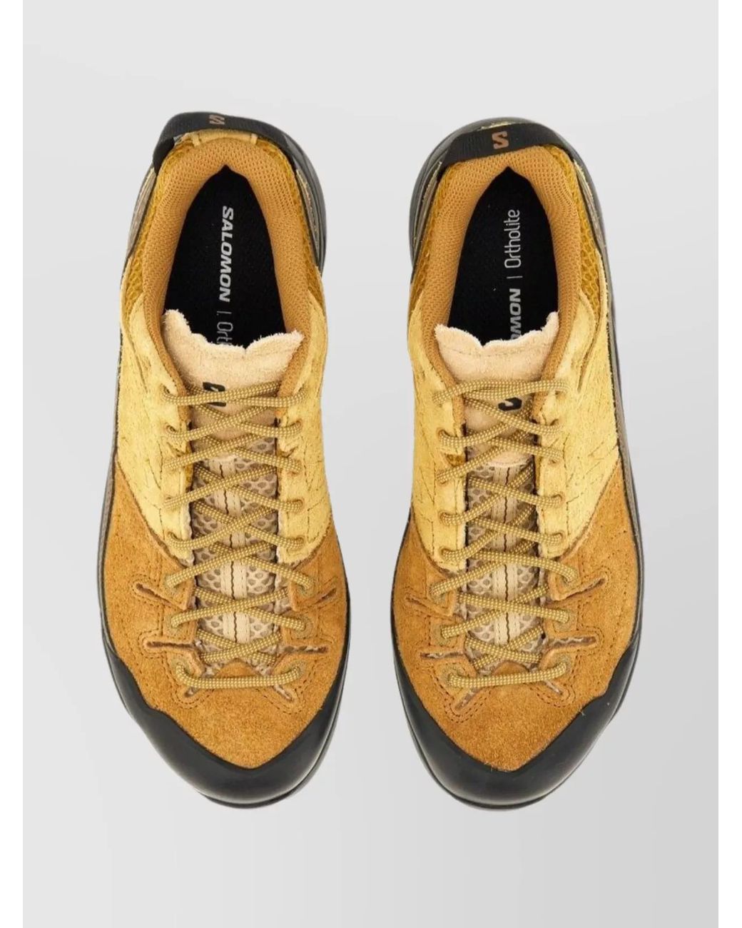 Salomon Metallic Suede Leather Low-Top Sneakers