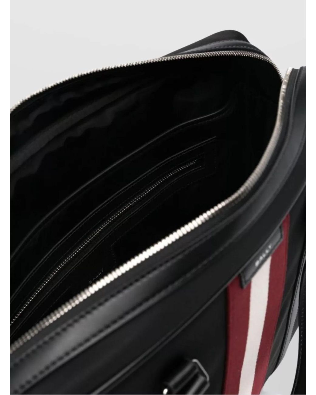 Bally Black Logo Appliqué Briefcase for men
