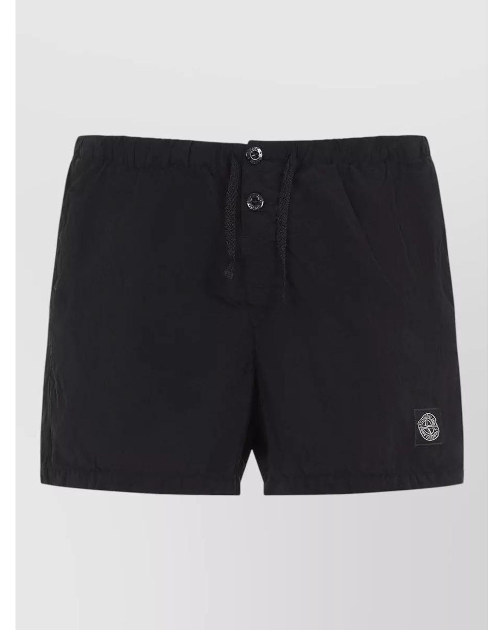 Stone Island Black Technical Swim Shorts for men