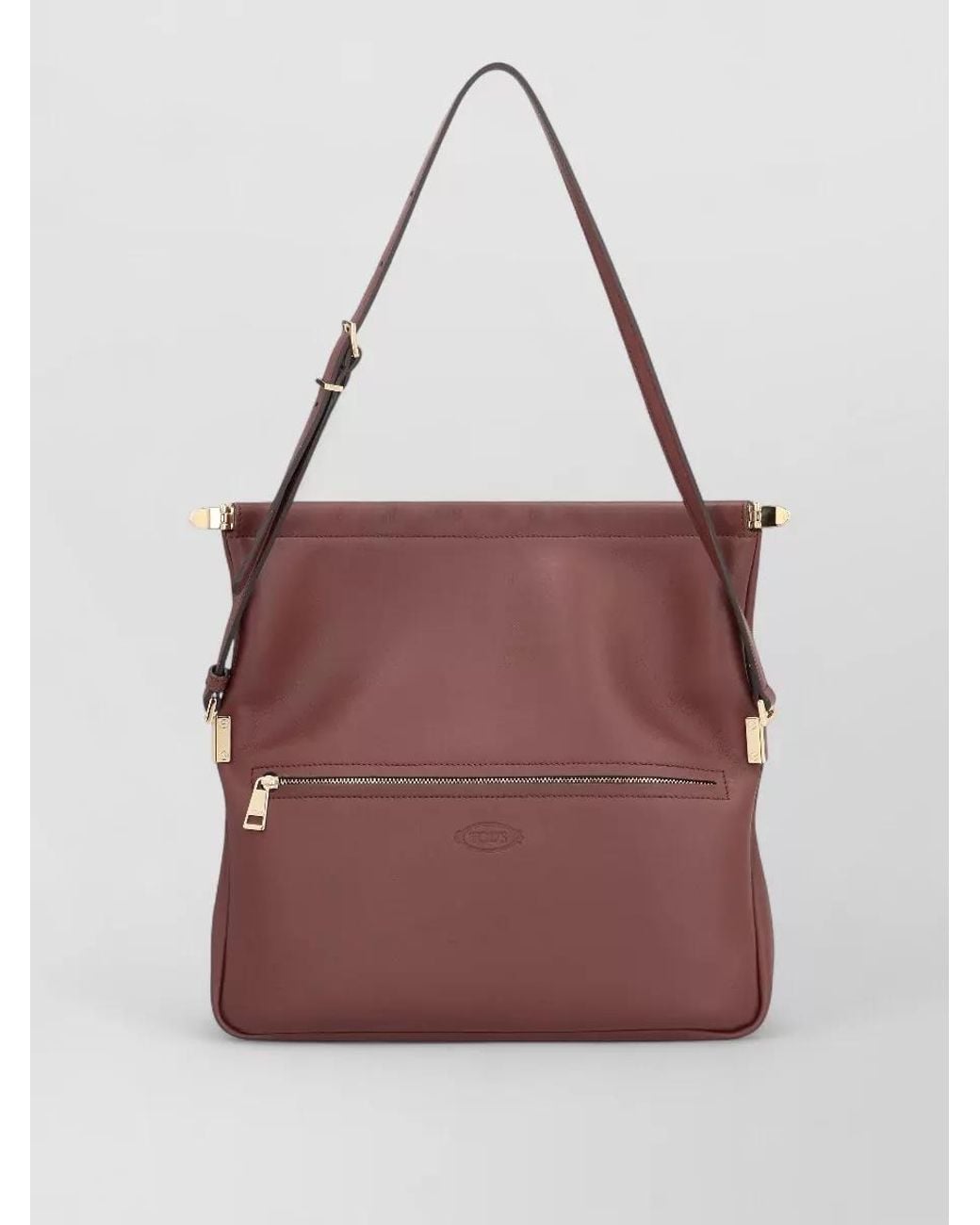 Tod's Red Leather Shoulder Bag