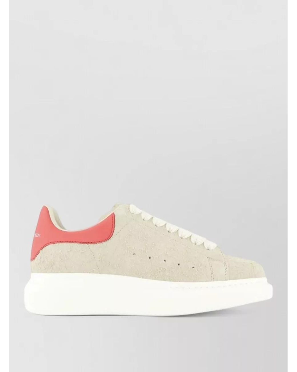 McQueen Natural Leather Low-Top Sneakers