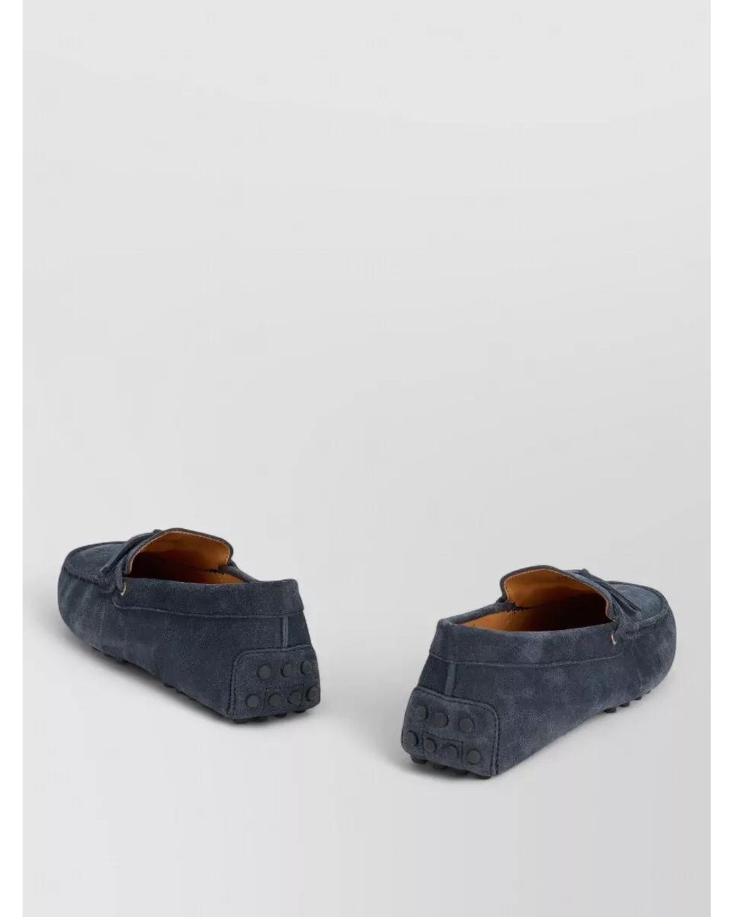 Tod's Blue Suede Boat Shoes for men