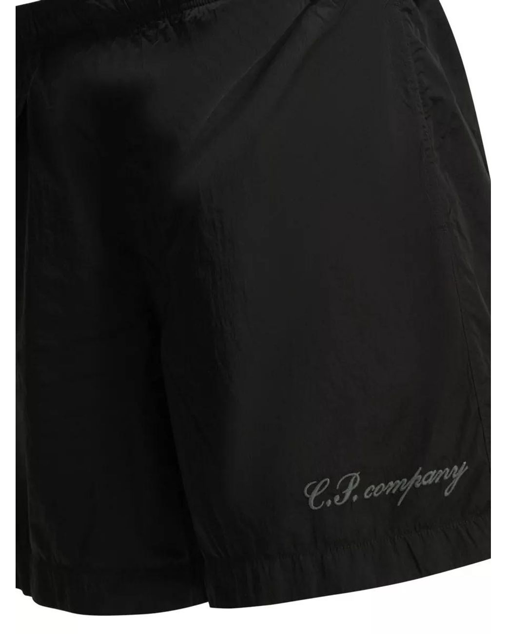 C P Company Black Swim Shorts for men