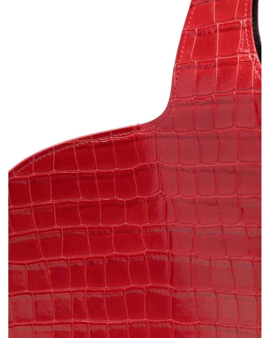 Coperni Red Leather Tote Bag