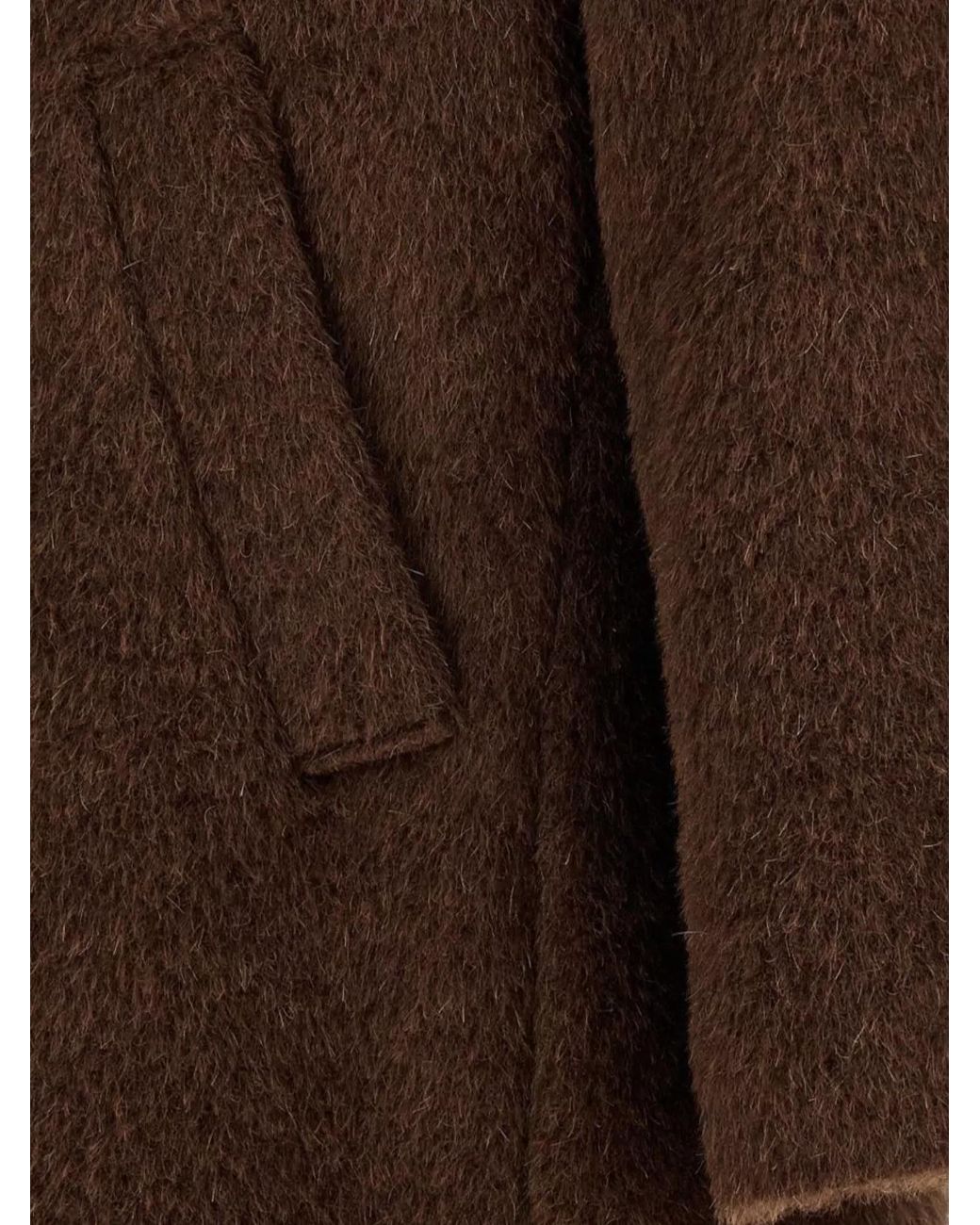Séfr Brown Single Breasted Coat for men