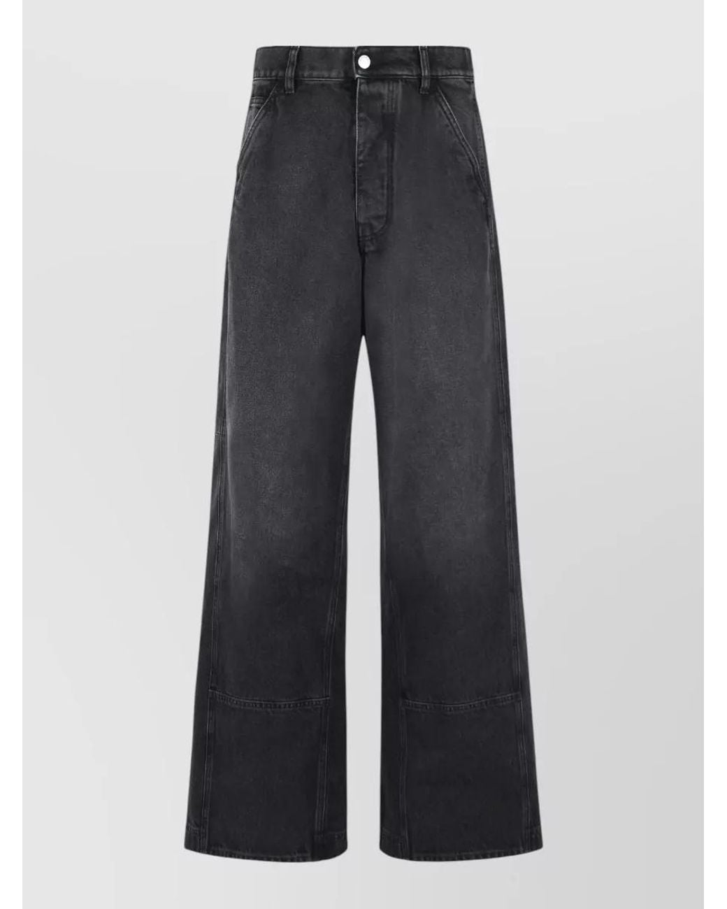Marni Blue Denim High-Rise Wide-Leg Workwear Jeans for men