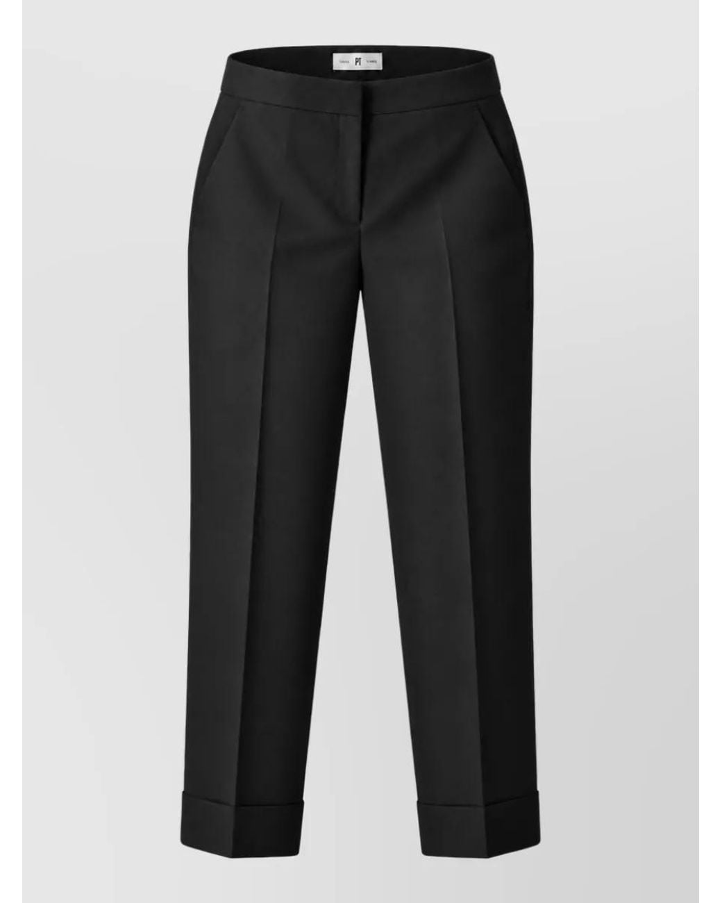 PT Torino Black Tailored Trousers