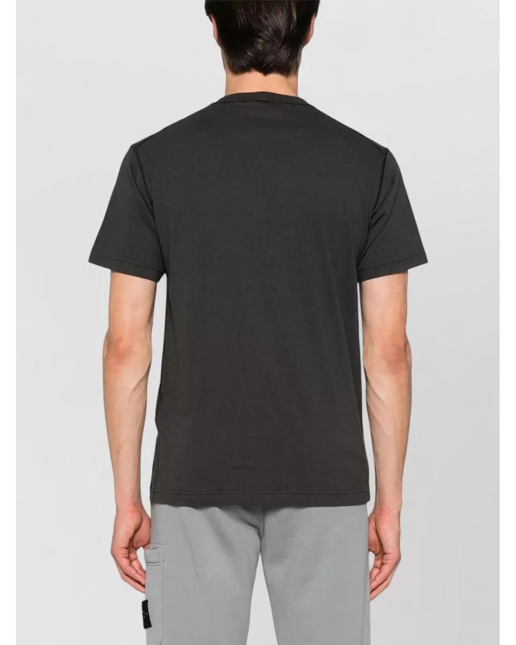 Stone Island Multicolor Cotton Logo-Patch T-Shirt for men