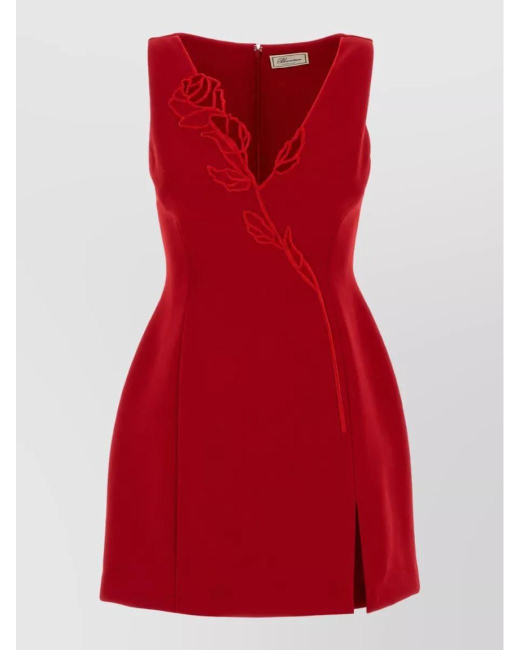 Blumarine Red Stretch Mini Dress