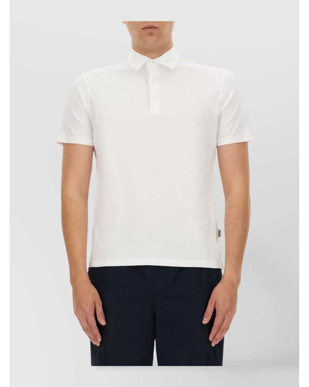 Aspesi White Piqué Polo Shirt for men