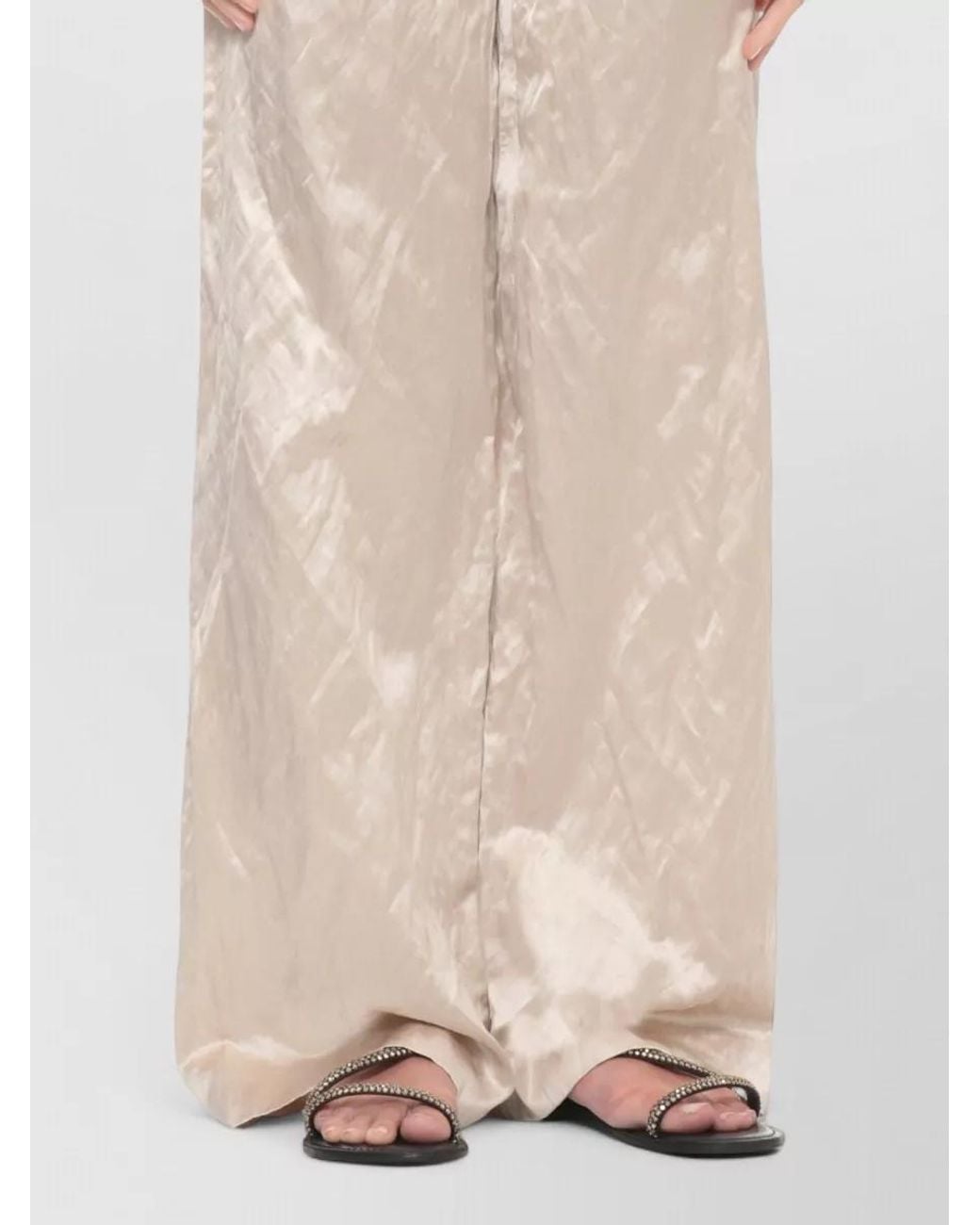 Antonelli Natural Wide-Leg Trousers