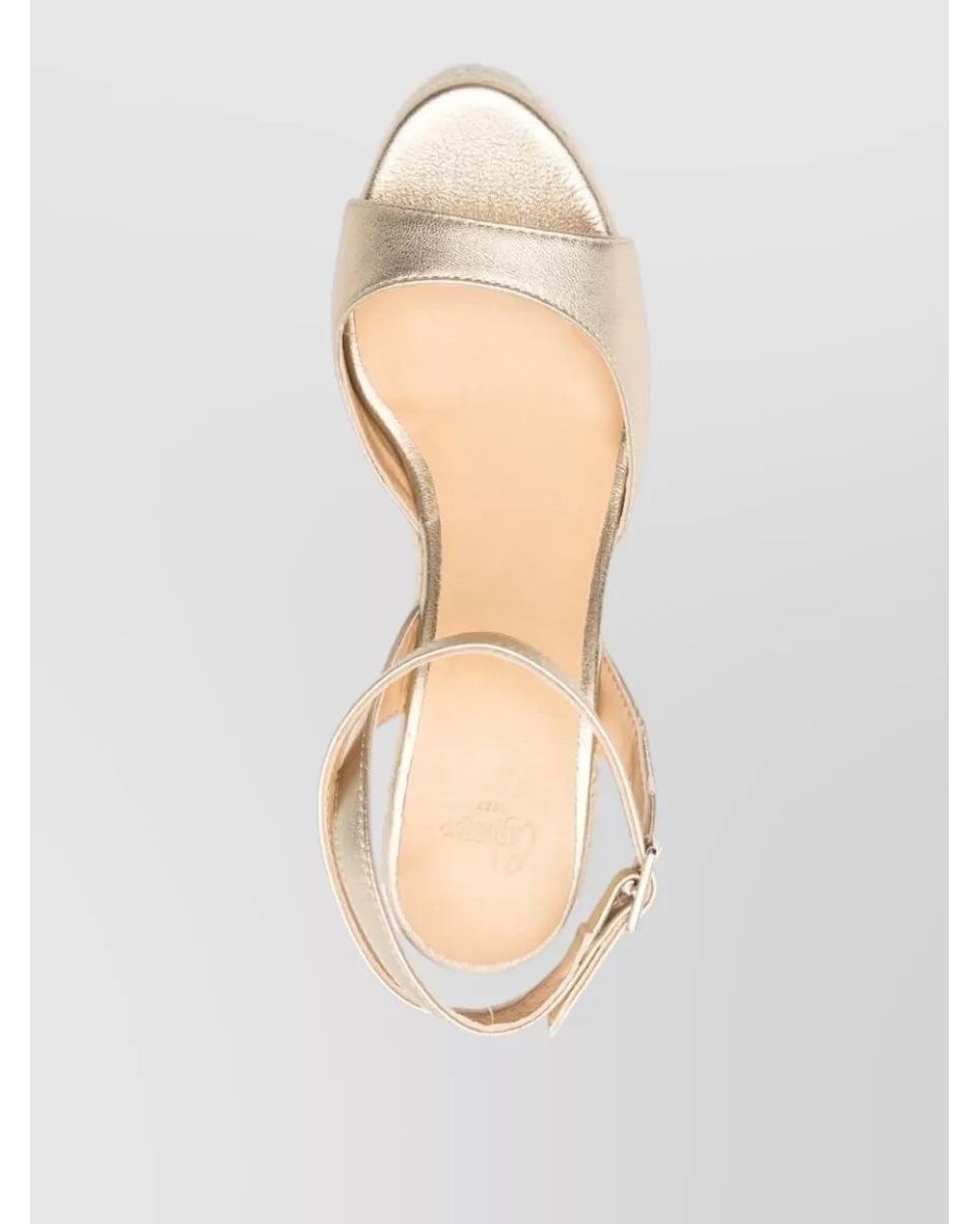 Castaner Natural Leather Wedge Espadrilles