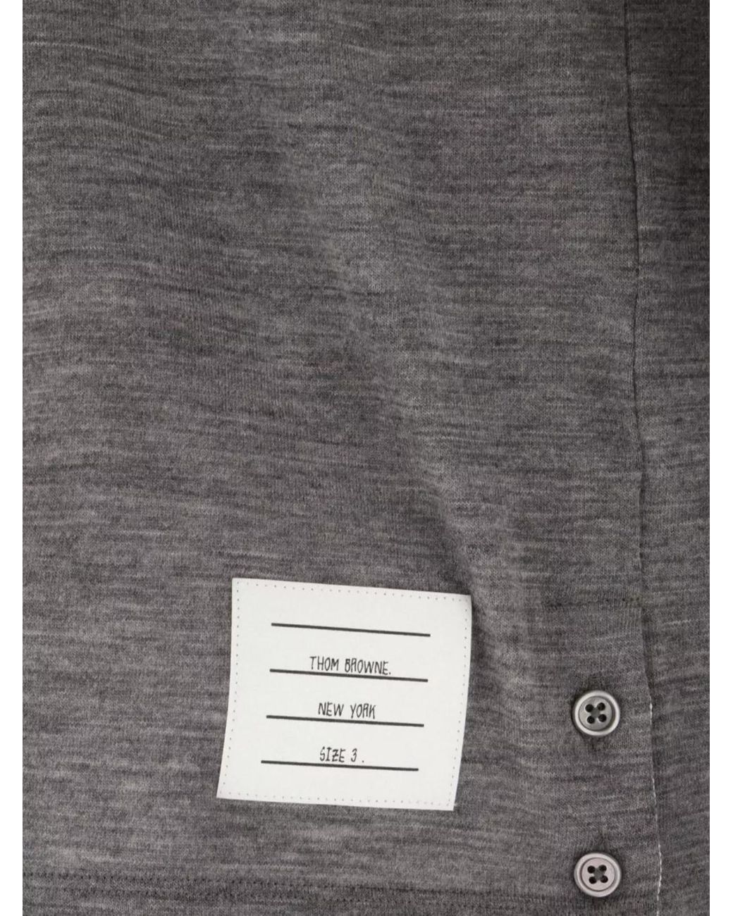 Thom Browne Gray Wool T-Shirt for men