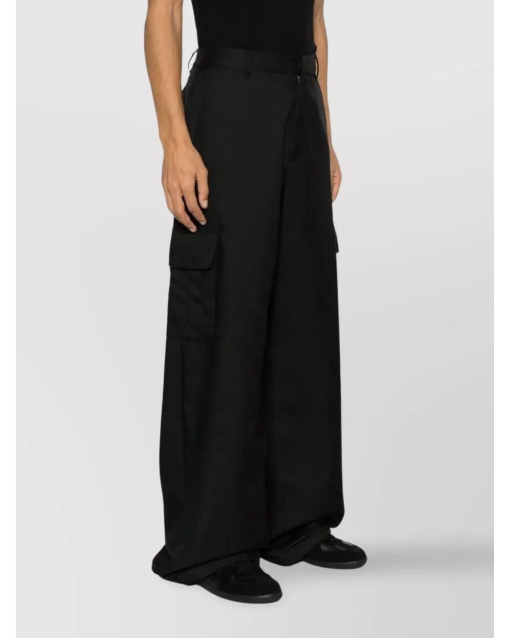 Off-White c/o Virgil Abloh Black Straight-Leg Cargo Pants for men