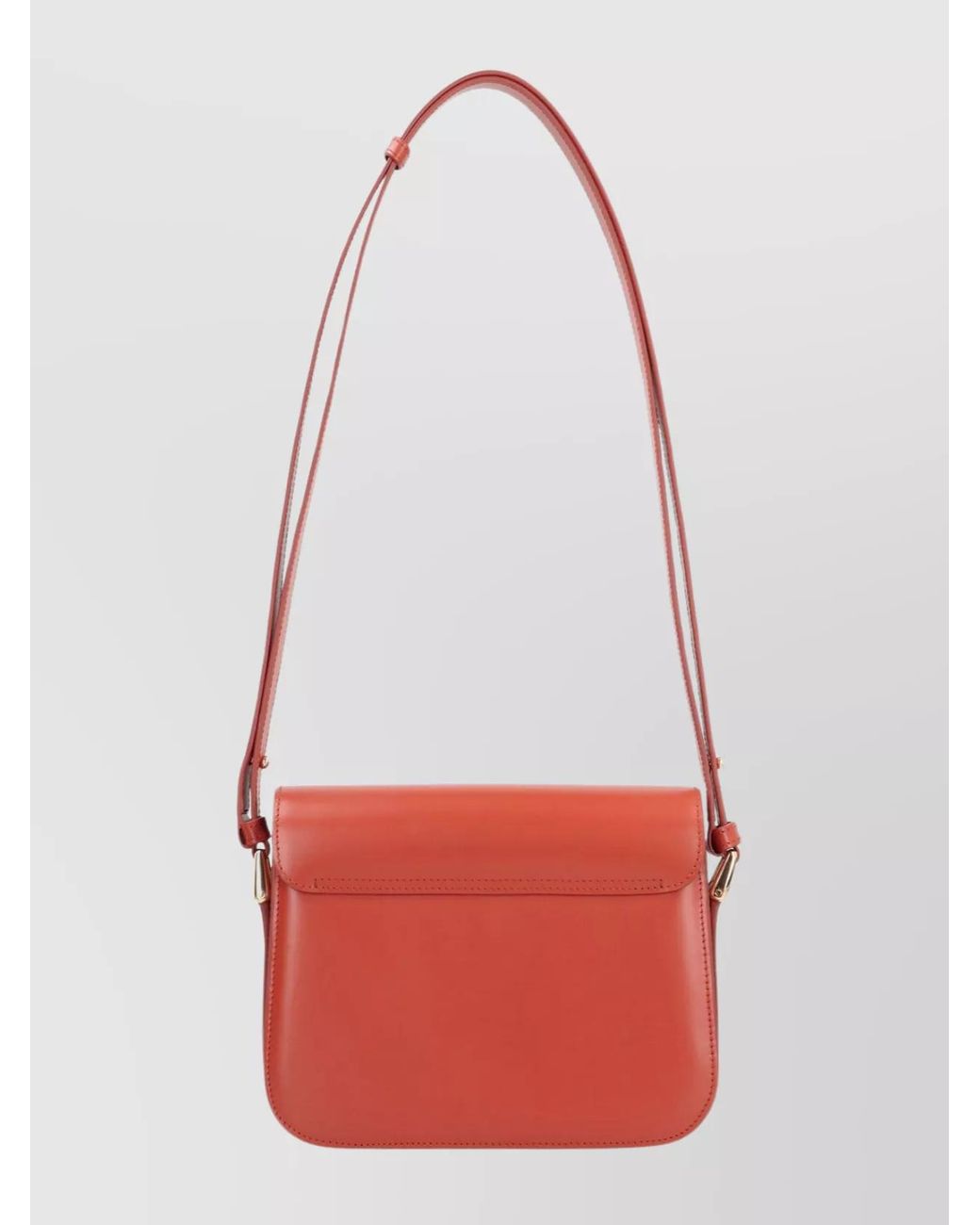 A.P.C. Red Grace Small Leather Shoulder Bag
